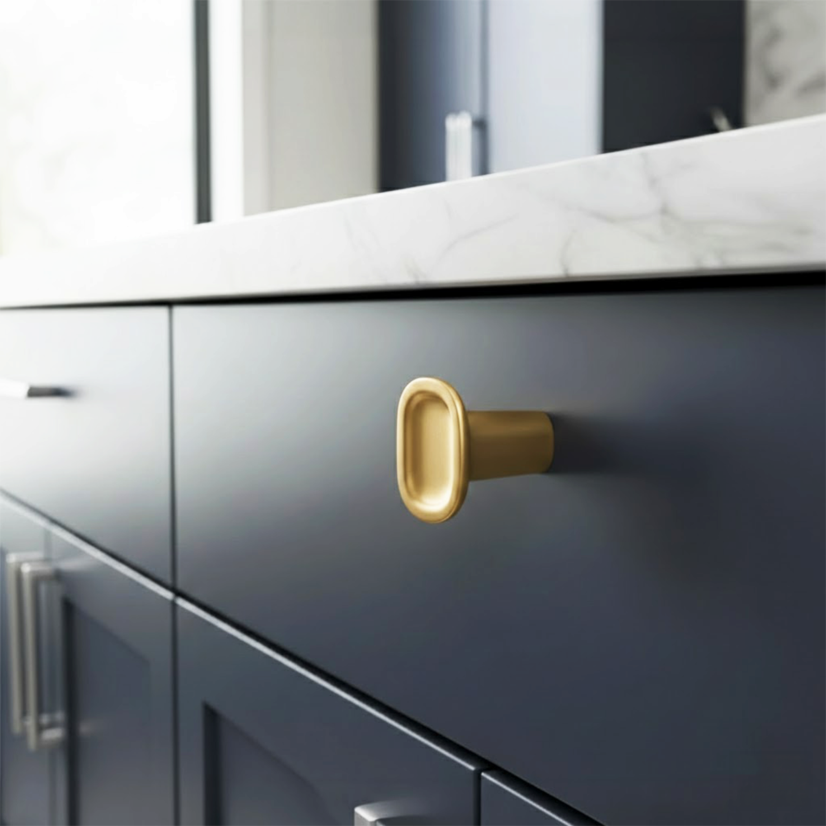 H2325 Düğme kulp mat altın