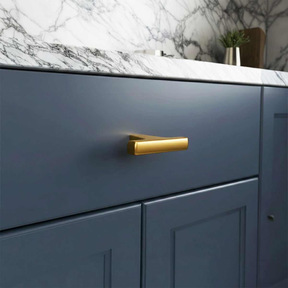 H2335 Düğme kulp mat altın