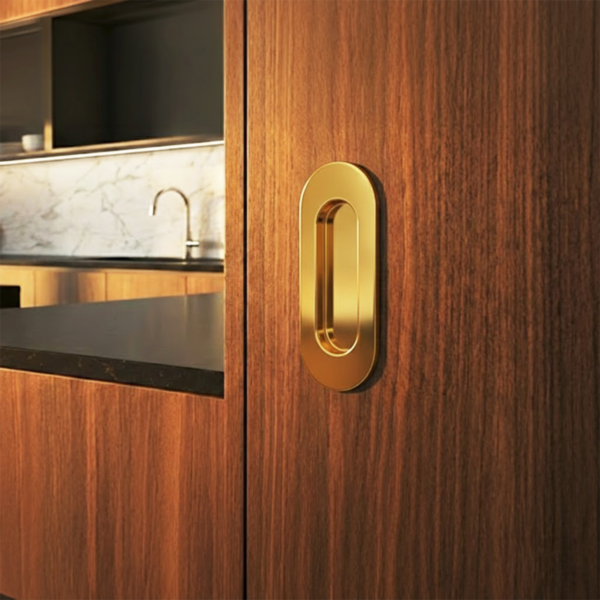 CELINE II Gömme kulp parlak altın(PVD)130x37mm