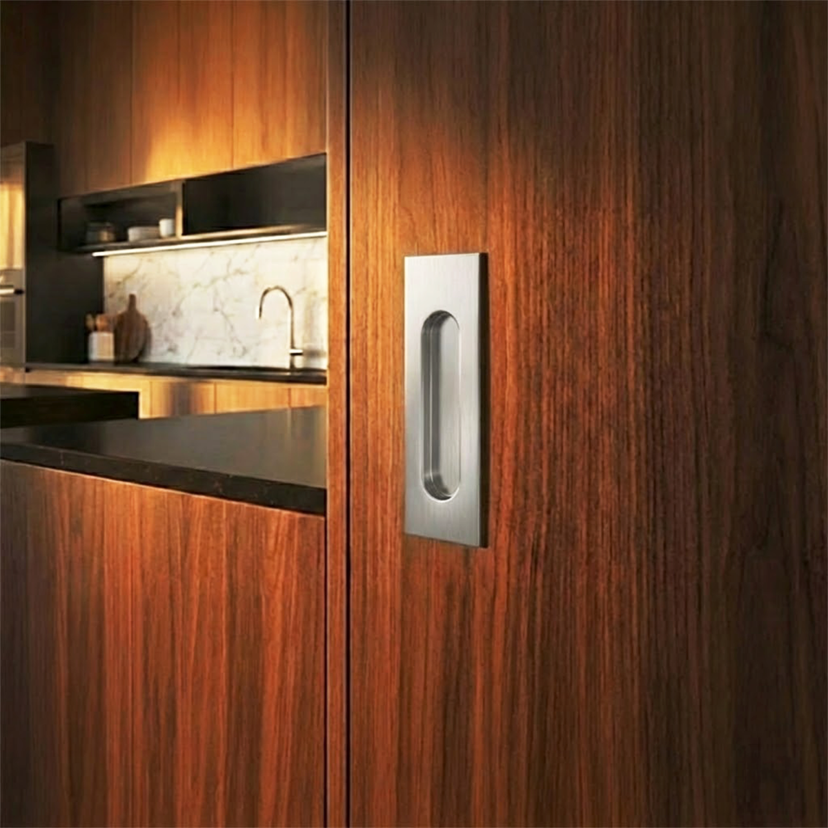 JACKLON Gömme kulp parlak prinç(PVD)140x45mm