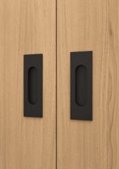 JACKLON Gömme kulp mat siyah(PVD)140x45mm