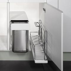 PORTERO Temizlik sepeti,parlak krom