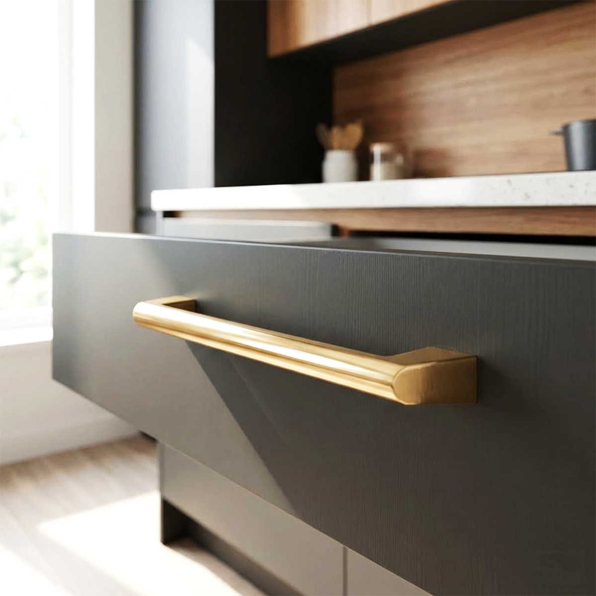 PORTE MK Kulp parlak altin 192mm