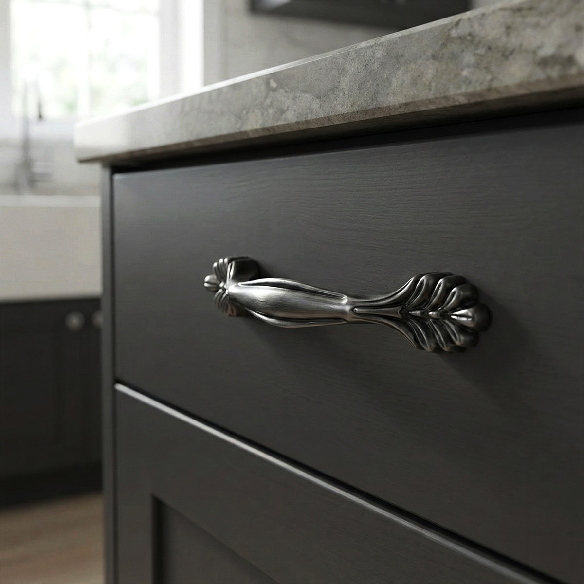 LILY Kulp antik gümüs 128mm