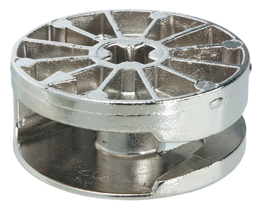 Bağlantı gövdesi, Häfele Maxifix, 19 mm ve üzeri ahşap kalınlığı için Yıldız Uclu