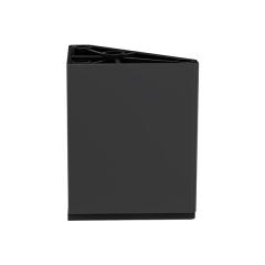 LUNA 50 Mobilya ayagi mat siyah 50x80mm