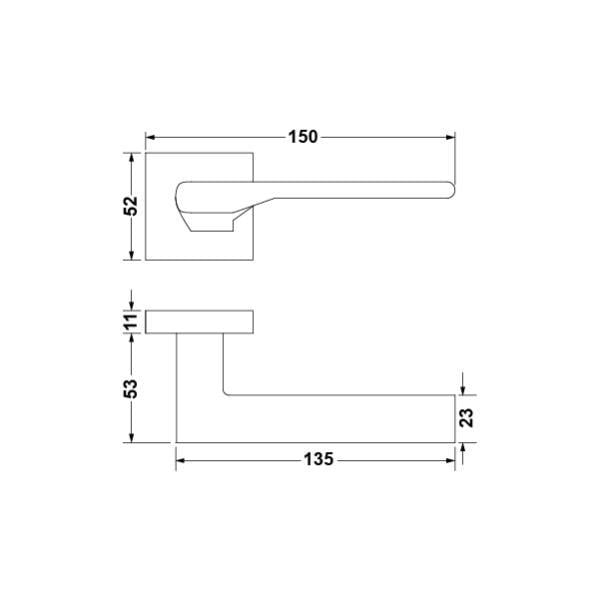 LUPO Kol seti (WC) parlak krom
