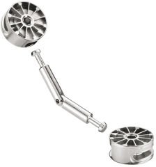 Gönye bağlantı elemanı, Maxifix, mafsallı, ikiz montaj için 88mm