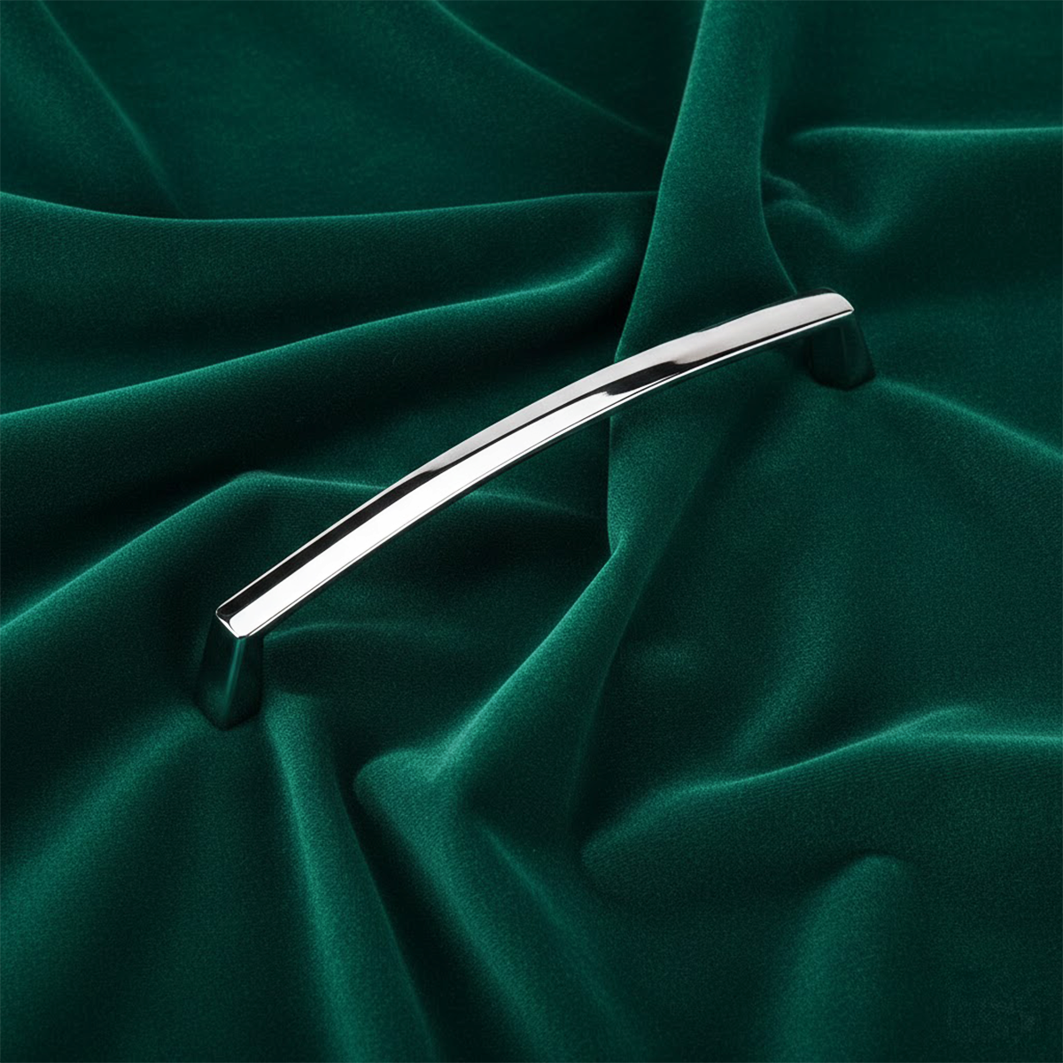 CHARLIE Kulp parlak krom 96mm