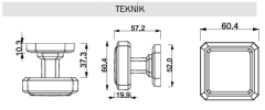 Çebi A5101 MP30 Antik Topuz Kol Tek Taraf (Sabit)