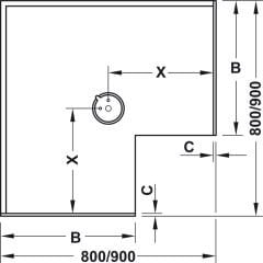 REVO 90° Mekanizma,antrasit