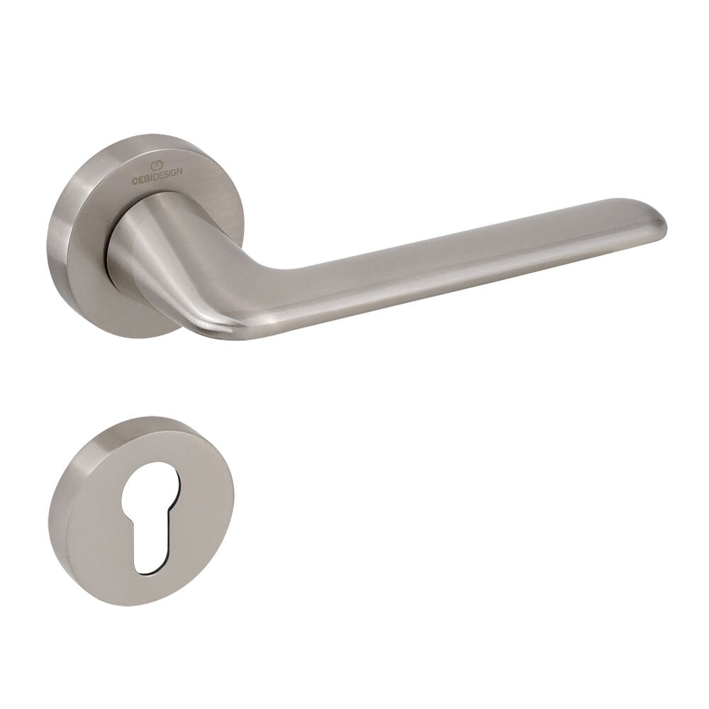 Çebi A5222 MP08 NETA Kapı Kolu Fırçalanmış İnox Barelli