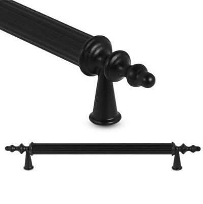 Ovacık 192 mm Siyah Çizgili Rustik Kulp