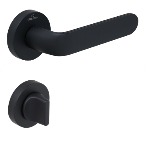 Çebi A5209 PC24 NARA Kapı Kolu Siyah WC