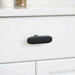 H2140 Dügme kulp mat siyah 16mm