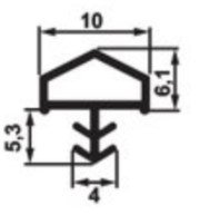 F05 yangin fitil,o.bas.çati,beyaz,10mm - 100 Metre