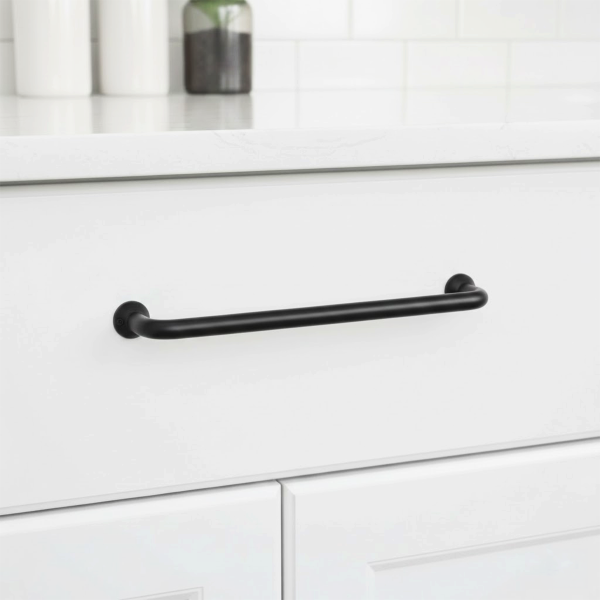 EDNA Kulp mat siyah 160mm