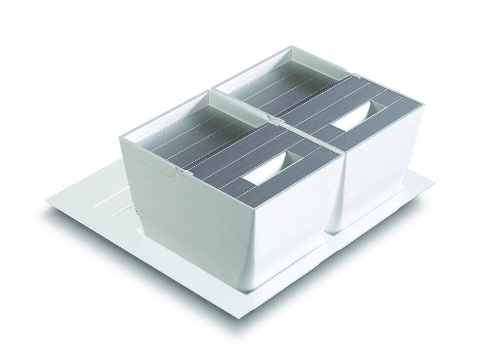 PREMIERE Çöp kutusu,beyaz,2x13L,600mm