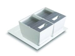 PREMIERE Çöp kutusu,beyaz,2x13L,600mm