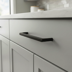 H2125 Kulp mat siyah 160mm