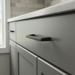 H2125 Kulp mat siyah 128mm