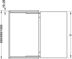 OPLA Çekilebilir masa mekanizması , 450-1100mm