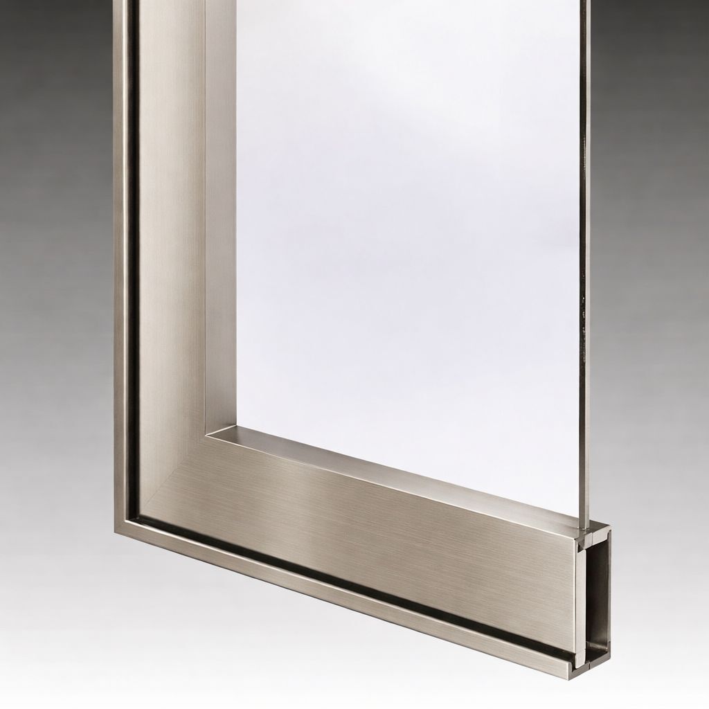 1x4 Alüminyum Çerçeve Kapak Profili İnox Paslanmaz Çelik Renkli