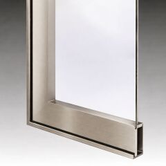 1x4 Alüminyum Çerçeve Kapak Profili İnox Paslanmaz Çelik Renkli