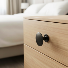 GARD Dügme kulp mat siyah 25mm