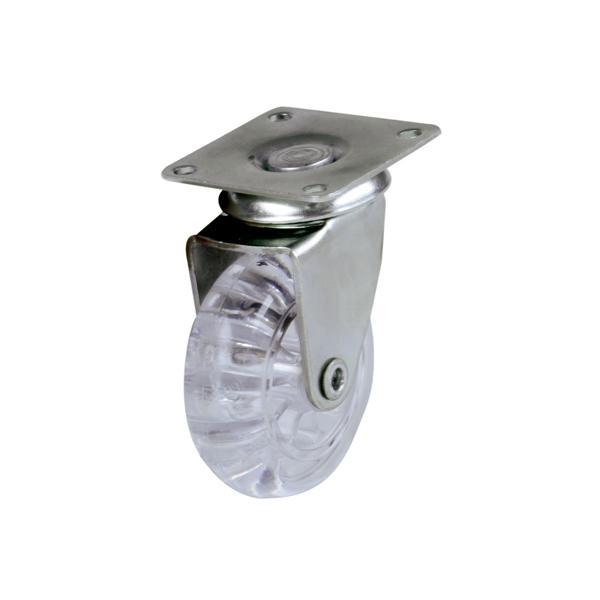 PARENTE50 Tekerlek f.siz seffaf Ø50x66mm