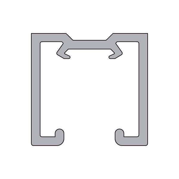 SLIDE XL Üst ray, alüminyum, 2000mm