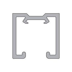 SLIDE XL Üst ray, alüminyum, 2000mm