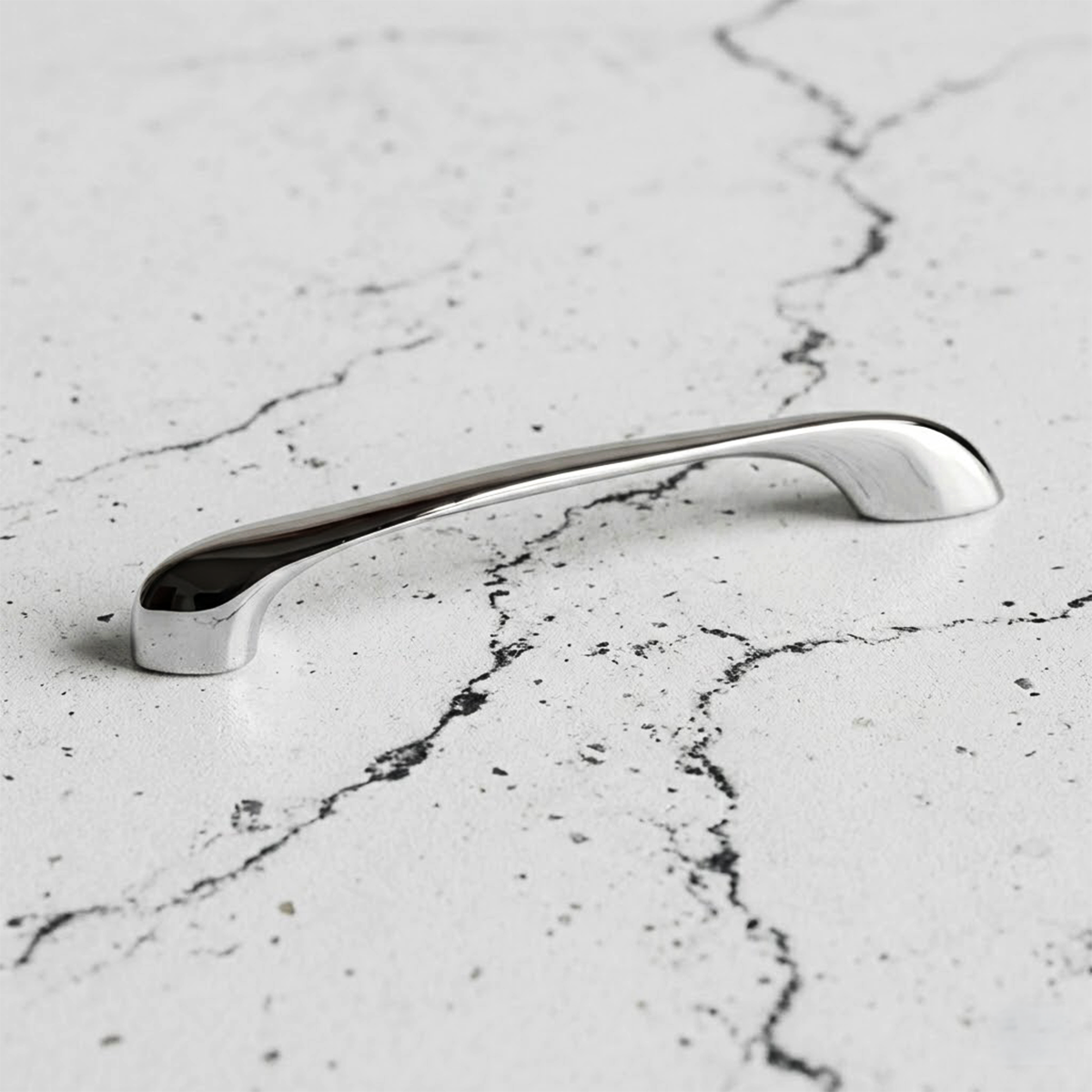 GESTRUD Kulp parlak krom 128mm