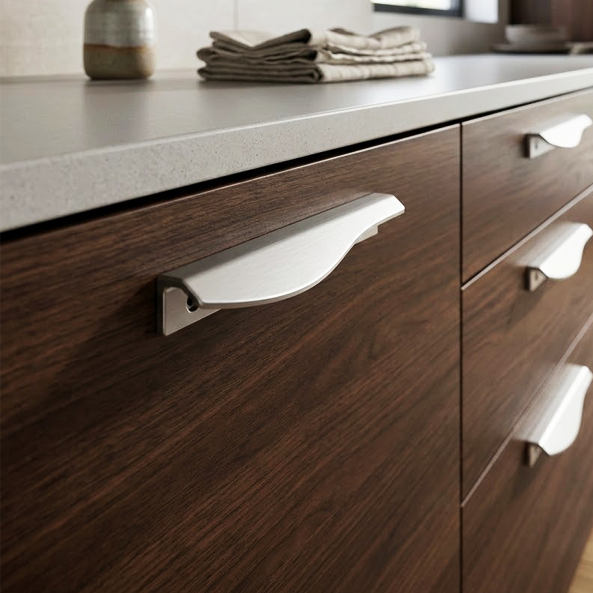 LEVANGER Kulp pas. çelik mat sol 160mm